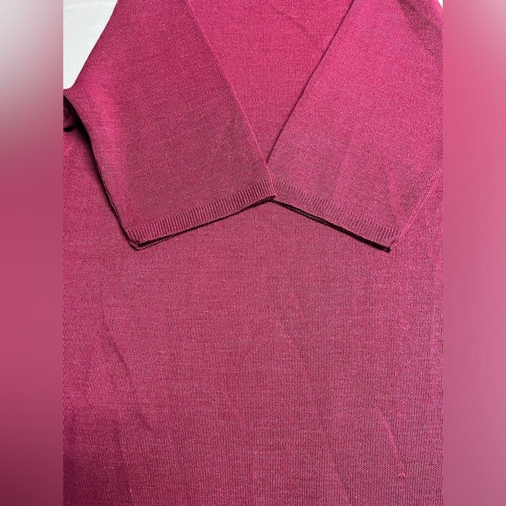 Women's Acrylic Knit Shirt Red NWOT - Picture 5 of 5
